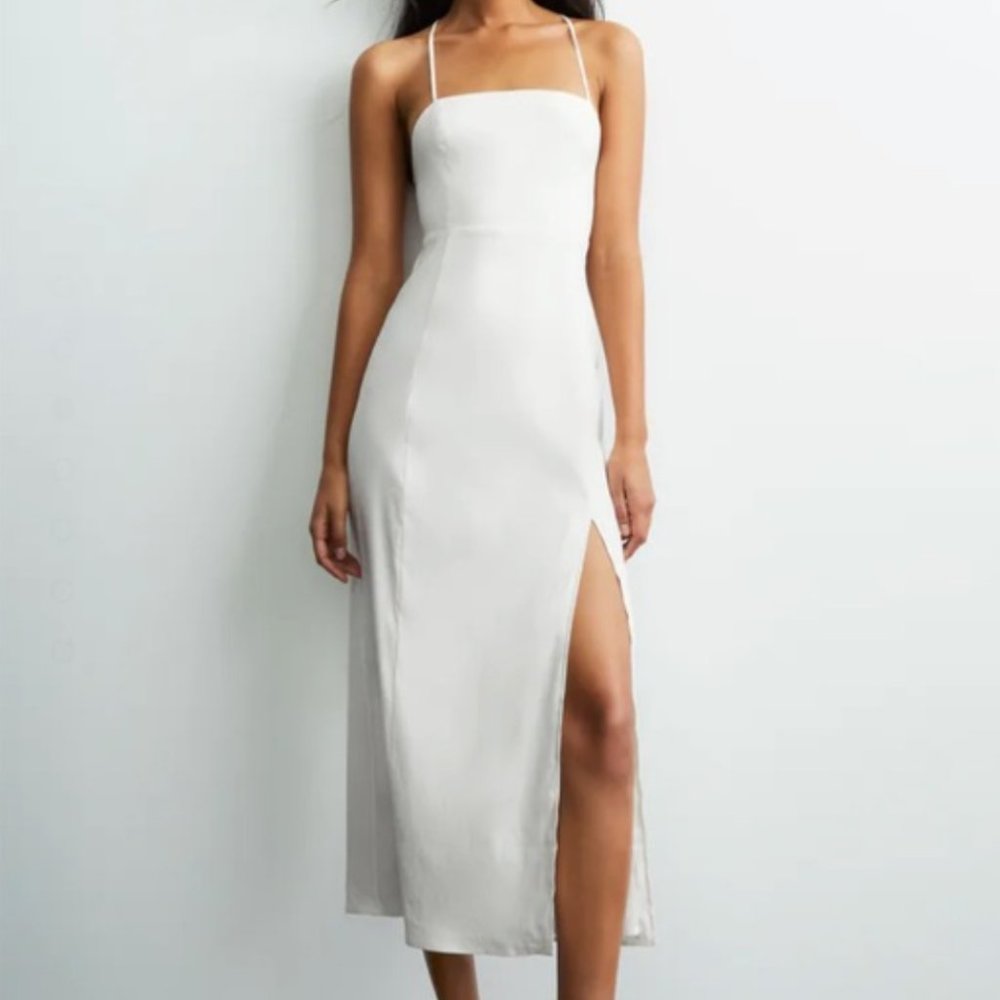 Zara lace up back dress